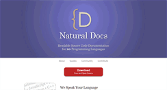 Desktop Screenshot of naturaldocs.org